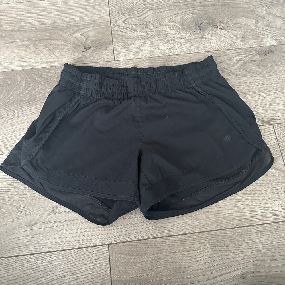 ATHLETA Mesh Racer Run black Shorts size XS